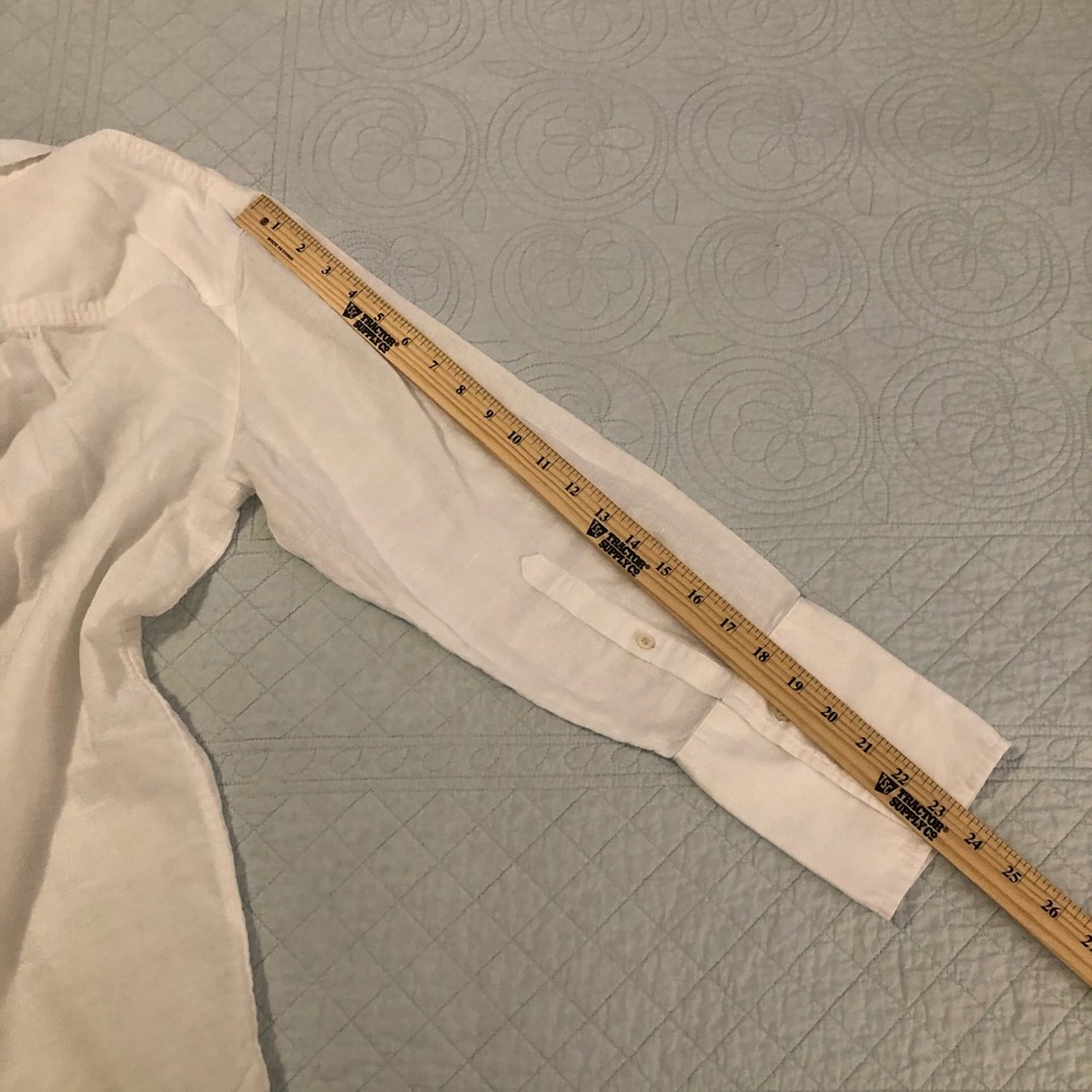 J Crew  white relaxed fit beach shirt dress. Size medium. - Picture 11 of 11